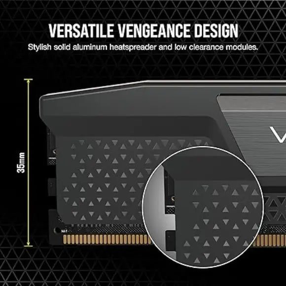 Corsair VENGEANCE DDR5 RAM 32GB (2x16GB) 5200MHz Memory Stick - Black