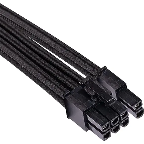 CORSAIR Premium Individually Sleeved PCIe (Single Connector) Cables – Black
