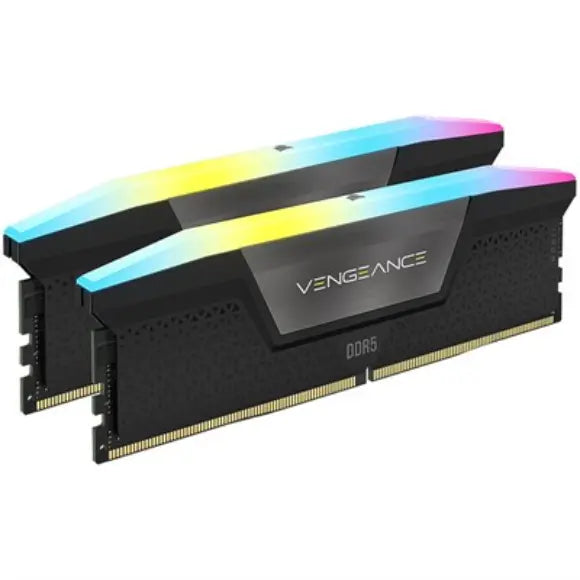 Corsair Vengeance RGB 32GB (2x16GB) DDR5 DRAM 5200MHz Desktop Memory - Black