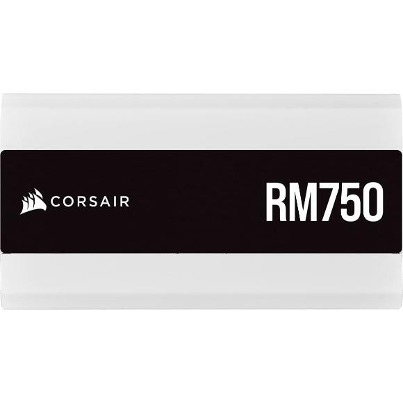 Corsair RM750 (2021), RM Series, 750 Watt 80 Plus Gold Fully Modular ATX Power Supply - White