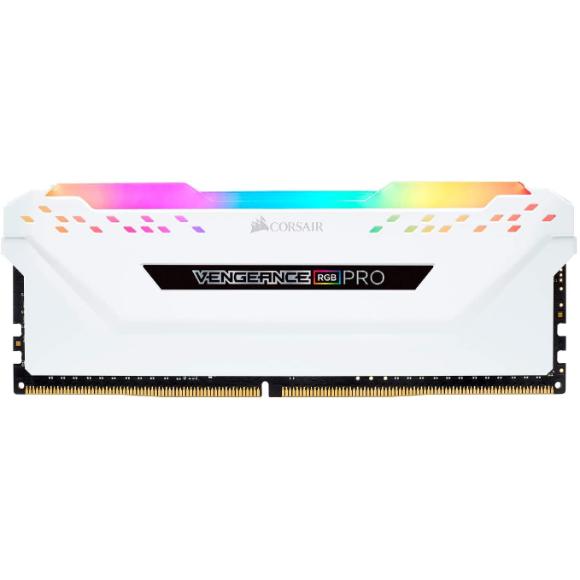 Corsair Vengeance RGB Pro 16GB (2x8GB) DDR4 3200MHz C16 LED Desktop Memory - White (CMW16GX4M2C3200C16W)