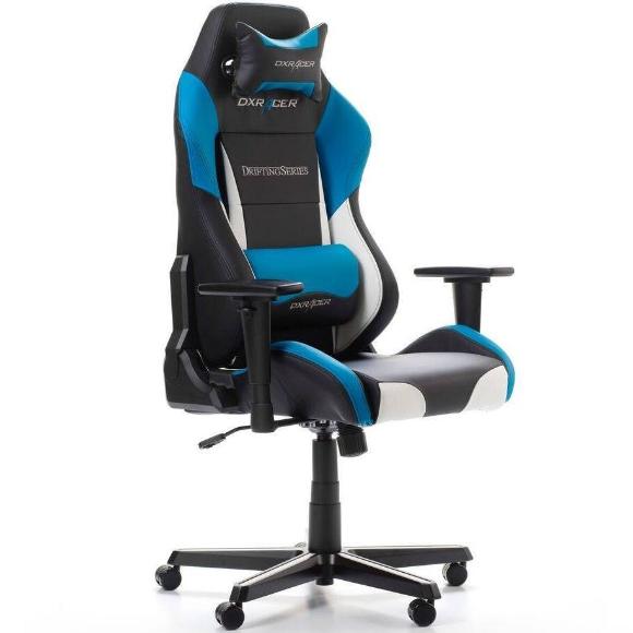 DXRacer Drifting Series Conventional PU Leather Gaming Chair Black, Blue, White