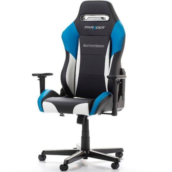 DXRacer Drifting Series Conventional PU Leather Gaming Chair Black, Blue, White