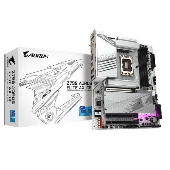 Gigabyte Z790 AORUS ELITE AX ICE DDR5 Motherboard - PakByte Computers 