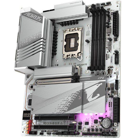 Gigabyte Z790 AORUS ELITE AX ICE DDR5 Motherboard - PakByte Computers 