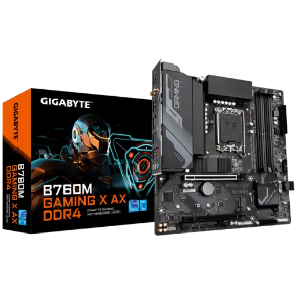 GIGABYTE B760M X AX DDR4 Gaming Motherboard - PakByte Computers 