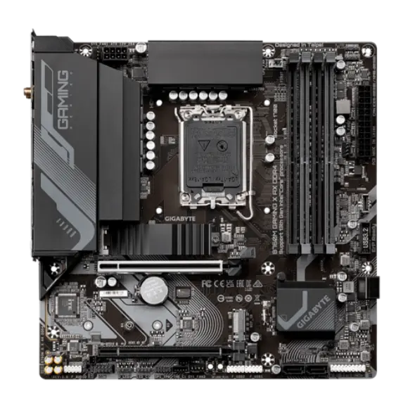 GIGABYTE B760M X AX DDR4 Gaming Motherboard - PakByte Computers 