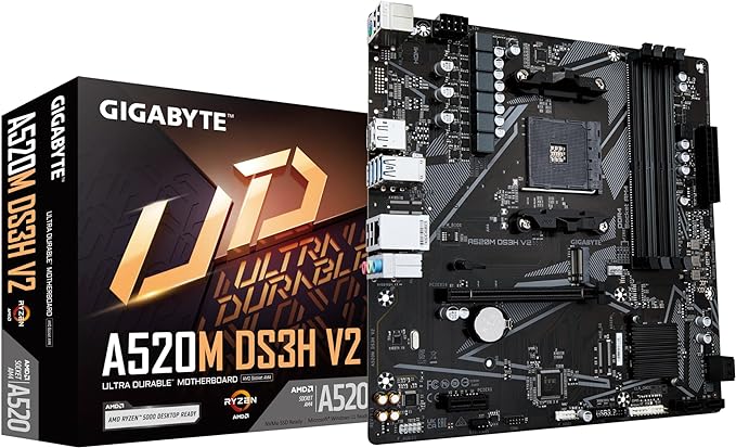 GIGABYTE A520M DS3H V2 Motherboard - PakByte Computers 