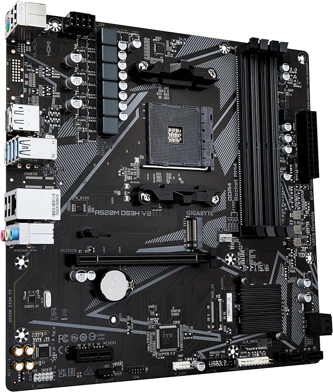 GIGABYTE A520M DS3H V2 Motherboard - PakByte Computers 