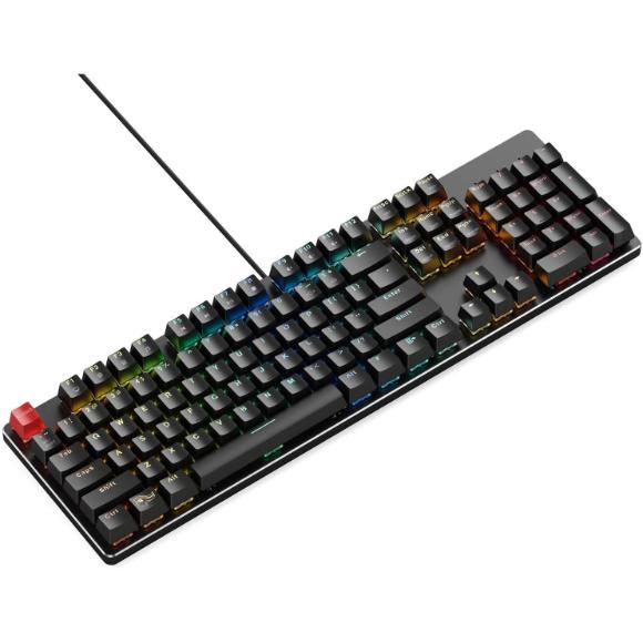 Glorious GMMK-BRN Modular Mechanical Gaming Keyboard - RGB LED Backlit, Brown Switches, Hot Swap Switches (Black)