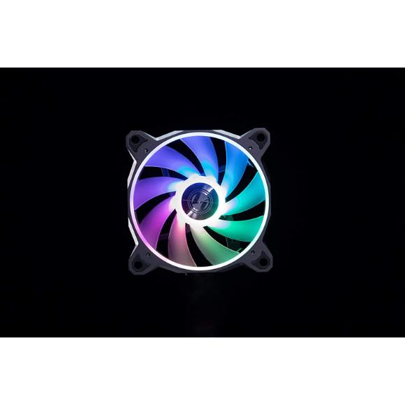 LIAN LI Bora Digital Series (Black Frame) RGB BR DIGITAL-3R B, 120mm Addressable RGB LED PWM Fan, 3 Fans Pack