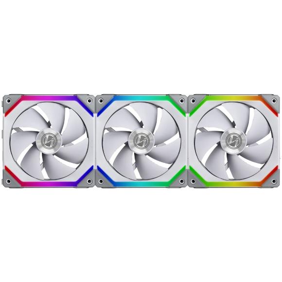 Lian Li UNI SL120 120mm RGB Triple Pack Cooling Fan (White)