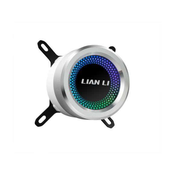 LIAN LI GALAHAD AIO 240 RGB (White), Dual 120mm Addressable RGB Fans AIO CPU Liquid Cooler