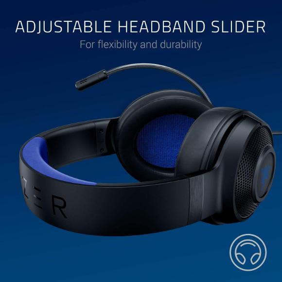 Razer Kraken X Ultralight Gaming Headset: 7.1 Surround Sound - Black