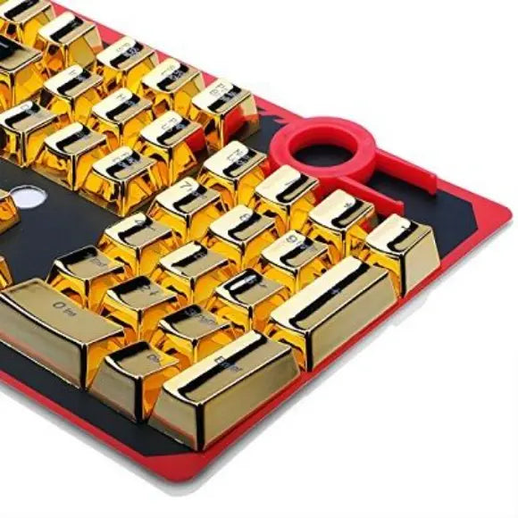 Redragon 101G Keycaps - Metallic Electroplated Golden