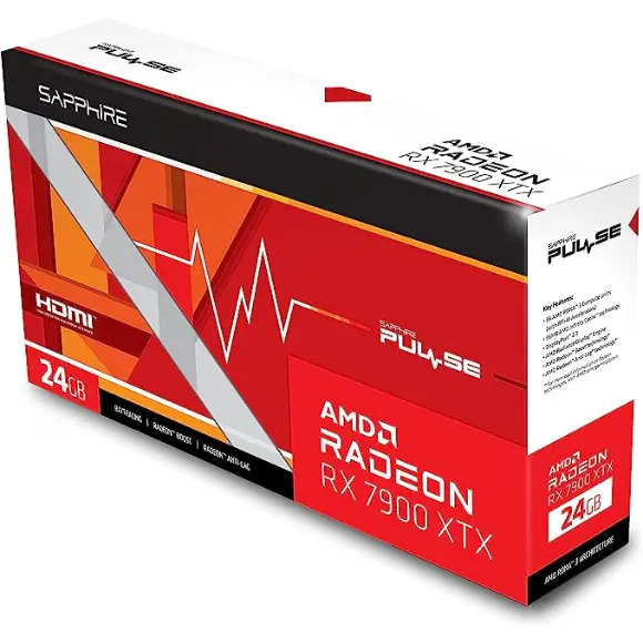 Sapphire AMD Radeon RX 7900 XTX Pulse Gaming Graphics Card