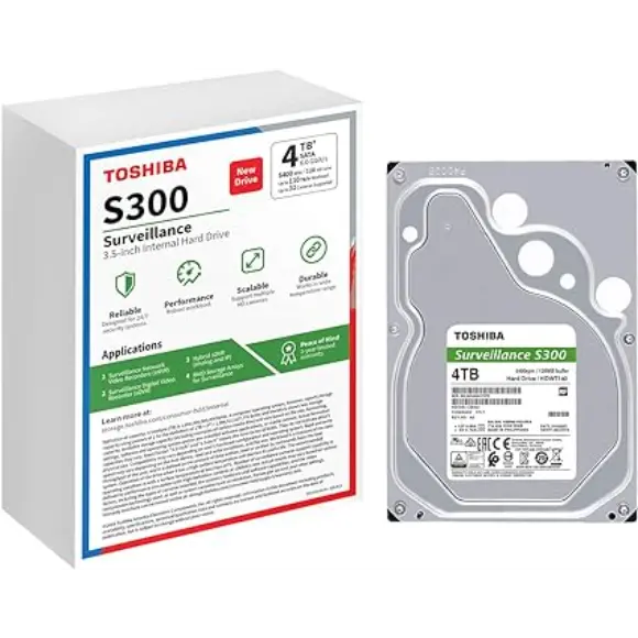 Toshiba S300 4TB Surveillance 3.5” Internal Hard Drive