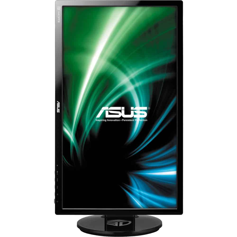 ASUS VG248QE Gaming Monitor – 24″ FHD (1920×1080), 1ms, up to 144Hz, 3D Vision Ready