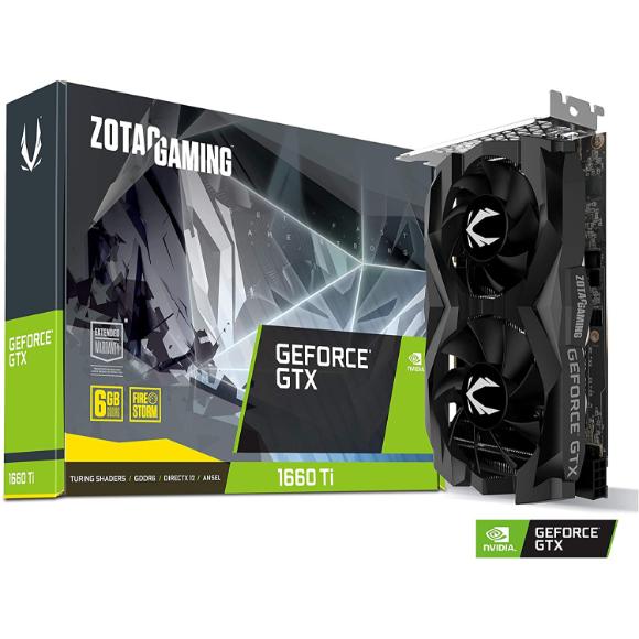 ZOTAC Gaming GeForce GTX 1660 Ti 6GB GDDR6 192-Bit Gaming Graphics Card Super Compact - ZT-T16610F-10L