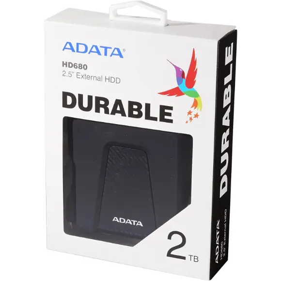 ADATA 2TB HD680 External USB 3.1 Hard Drive - Black