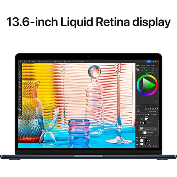Apple MacBook Air M2 chip 8GB/256GB (Midnight) 13.6-inch Liquid Retina display, 2022 - Arabic/English