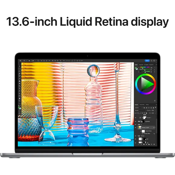 Apple MacBook Air M2 chip 8GB/256GB (Space Grey) 13.6-inch Liquid Retina display, 2022 - Arabic/English