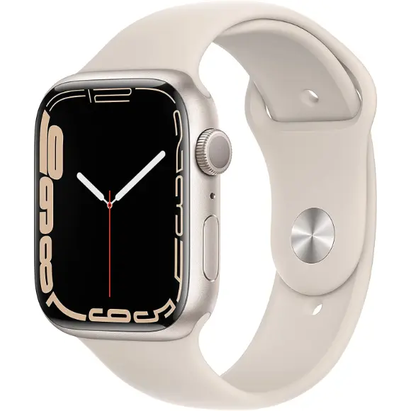 Apple Watch Series 7 (GPS, 45mm) - Starlight Aluminium Case, Starlight Sport Band
