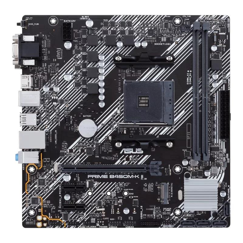 ASUS Prime B450M-K II AMD AM4 microATX Motherboard