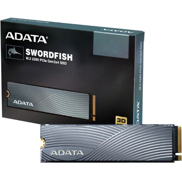 ADATA Swordfish 500GB PCIe Gen3x4 M.2 2280 Solid State Drive ASWORDFISH-500G-C