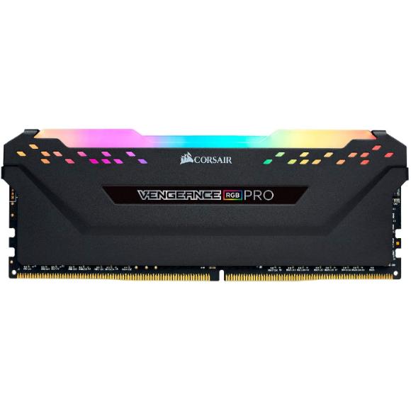Corsair Vengeance RGB Pro 16GB (2x8GB) DDR4 4000 (PC4-32000) C18 AMD Optimized Memory – Black