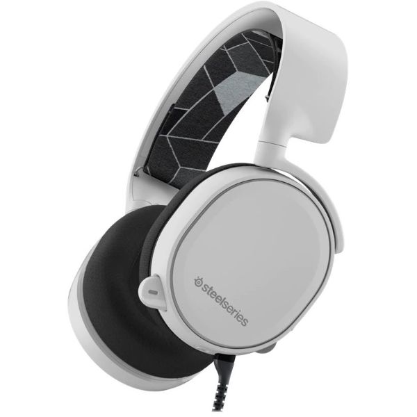 SteelSeries Arctis 3 (2019 Edition) All-Platform Wired Gaming Headset - White - For PC, PlayStation 4, Xbox One, Nintendo Switch, VR, Android, and iOS