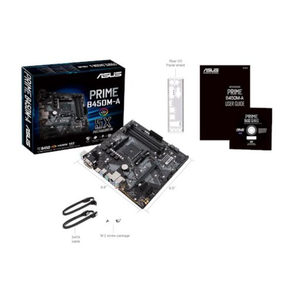 ASUS PRIME B450M-A AMD AM4 mATX motherboard 3466MHz, M.2