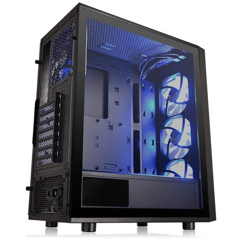 Thermaltake Versa J25 Tempered Glass RGB Edition Mid-Tower Chassis CA-1L8-00M1WN-01