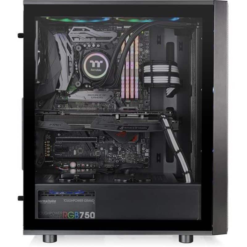 Thermaltake Versa J25 Tempered Glass RGB Edition Mid-Tower Chassis CA-1L8-00M1WN-01