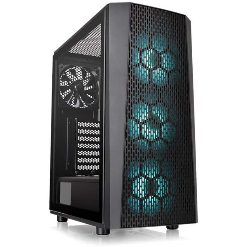 Thermaltake Versa J24 Tempered Glass RGB Edition Mid-Tower Chassis - CA-1L7-00M1WN-01