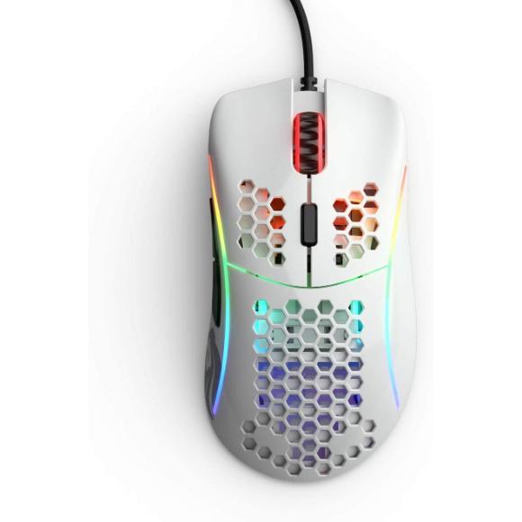 Glorious Model D- (Minus) Gaming Mouse, Glossy White (GLO-MS-DM-GW)