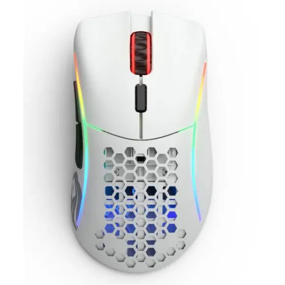 Glorious Model D- Wireless Lightweight Ergonomic Gaming Mouse - GLO-MS-DMW-MW - Matte White - 67G