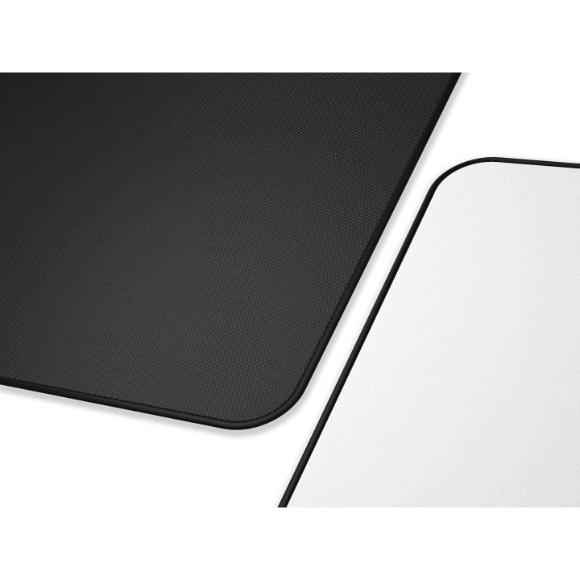 Glorious XL Gaming Mouse Mat/Pad - Large, Wide (XL) White Cloth Mousepad, Stitched Edges | 16"x18" (GW-XL)
