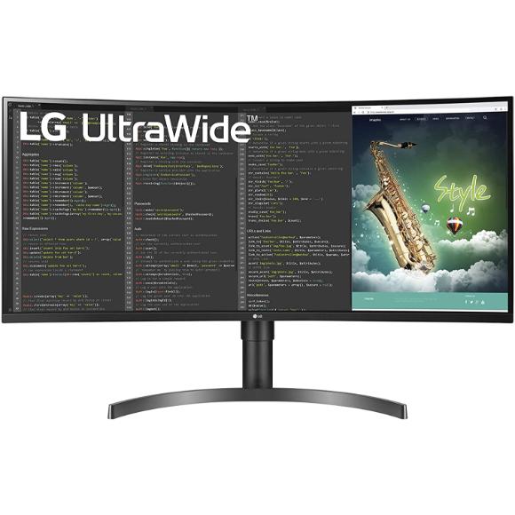 LG 35WN75C-B – 35” QHD (3440x1440) Curved Monitor with sRGB 99% Color Gamut and HDR 10 and USB-Type C (94W Power Delivery)