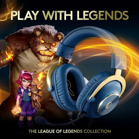 Logitech G PRO X Gaming Headset - Blue VO!CE - Official League of Legends Edition