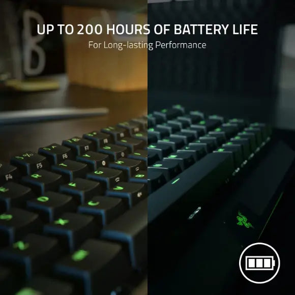Razer BlackWidow V3 Mini HyperSpeed 65% Wireless Mechanical Gaming Keyboard - Green Switches