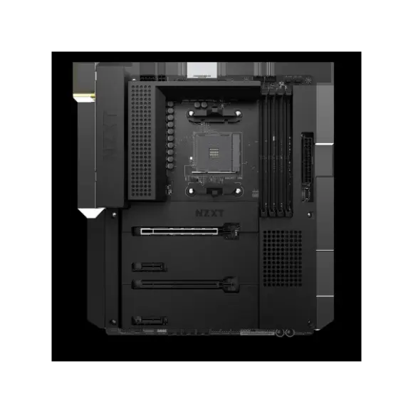 NZXT N7 B550 AMD Motherboard with Wi-Fi and NZXT CAM Features - Matte Black