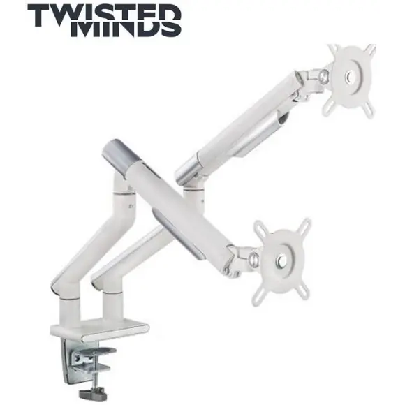 Twisted Minds TM-49-C012-W Premium Slim Dual Monitor Arm