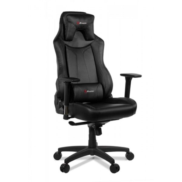 AROZZI VERNAZZA - BLACK GAMING CHAIR METAL FRAME, ARMREST 3-DIMENSIONAL , 5 LOCKABLE ROCKING POSITIONS