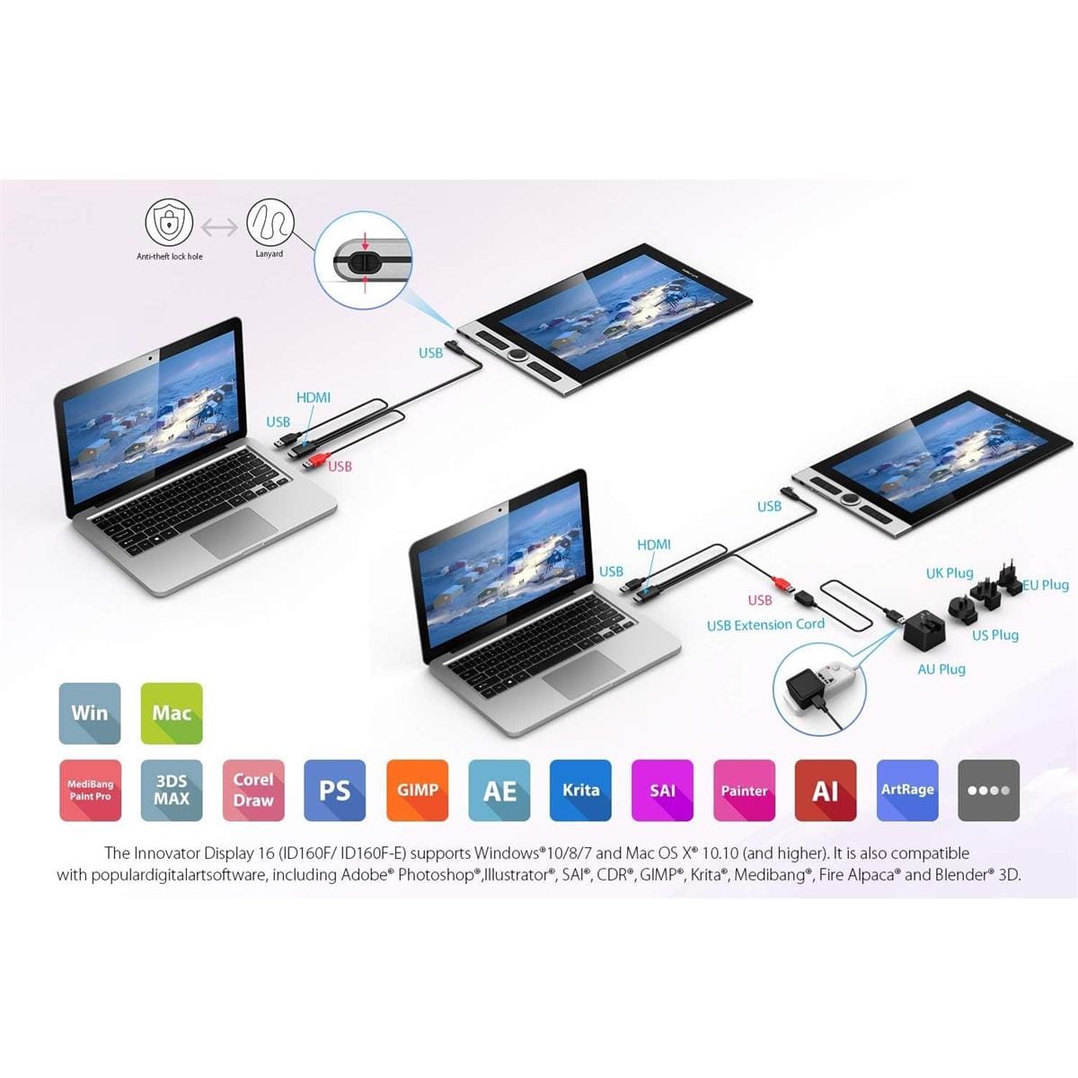 XP-Pen Innovator 16 Graphic Drawing Tablet Display - PakByte Computers 