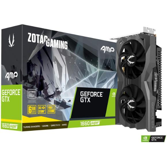 ZOTAC Gaming GeForce GTX 1660 Super AMP Edition 6GB GDDR6 192-bit Gaming Graphics Card - Zt-T16620D-10M
